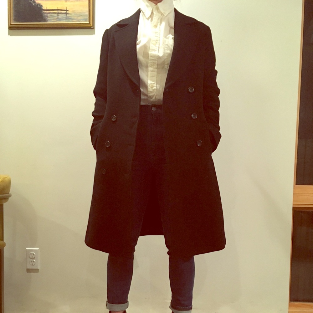 Black J.Crew peacoat